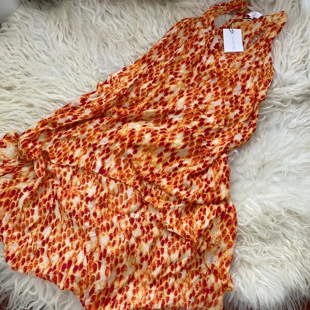 ALEXIS Silk Long Dress - Picture 3 of 8